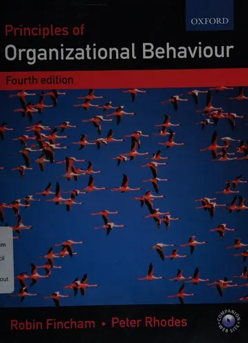 Principles of organizational behaviour by Robin Fincham, Peter Rhodes book cover